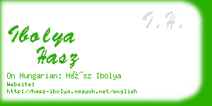 ibolya hasz business card